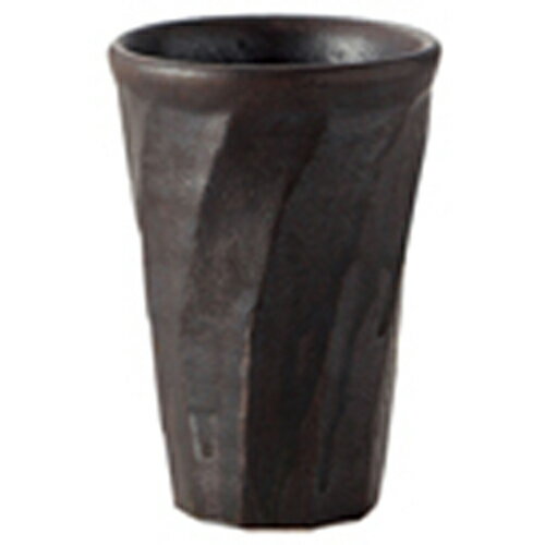 鉄黒 ねじりカップ [R8.5 x 12cm 300cc] | ロックカップ ロック 焼酎カップ 焼酎 ショット 居酒屋 バー bar 晩酌 人気 おすすめ 食器 業務用 飲食店 カフェ うつわ 器 おしゃれ かわいい ギフト プレゼント 引き出物 誕生日 贈り物 贈答品