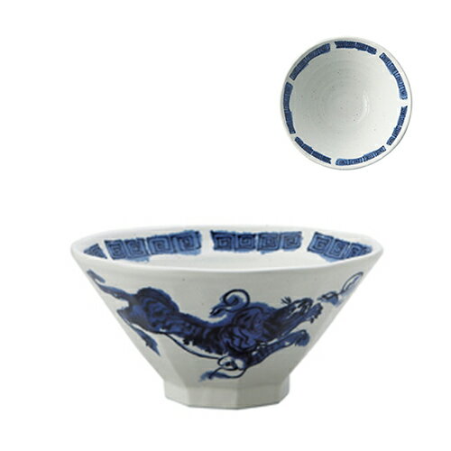 龍虎青 八角7.0丼 [R22 x 11.4cm 1700cc] | 丼ぶり カフェ丼 鉢 ラーメン そば うどん ボウル 食器 業務用 飲食店 カフェ うつわ 器 おしゃれ かわいい ギフト プレゼント 誕生日 贈り物 贈答品