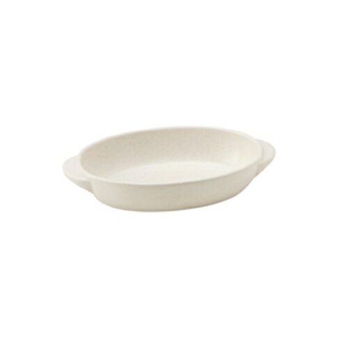 白 楕円グラタン（小） [18.7 x 11 x 3.6cm 330cc] | グラタン スープ ドリア アヒージョ シチュー 人..