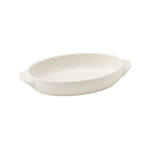 白 楕円グラタン（大） [23.5 x 13.2 x 4.1cm 560cc] | グラタン スープ ドリア アヒージョ シチュー ..