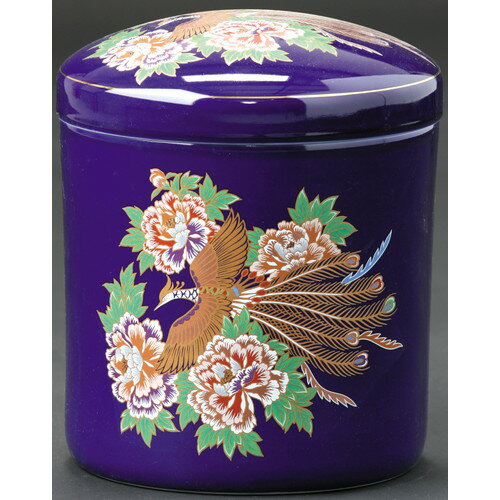 骨壷 瑠璃牡丹鳳凰 5寸 [5寸] | 仏具 仏壇 お盆 お彼岸 迎え火 供養 お寺 お墓 仏様 仏前 盆 お坊さん お供え 手元供養 佛具