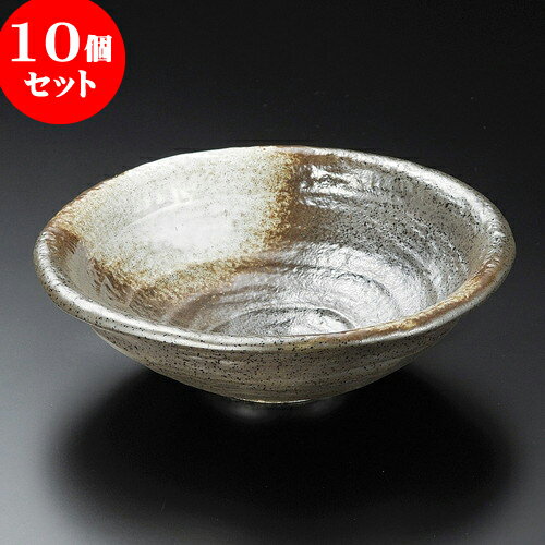 10個セット 大鉢 白吹天目舞 深鉢 [ 20.5 x 19.4 x 6cm ] | 中鉢 盛鉢 取