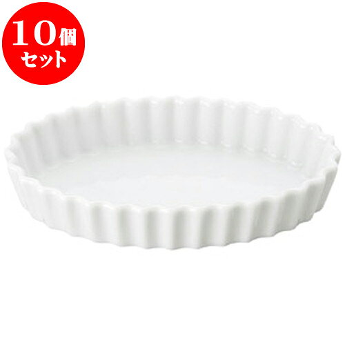 10個セット 洋陶オープン 立菊ベーキング ダ円7吋皿 [ 18 x 11.5 x 3cm ] | 人気 おすすめ 食器 洋食器..