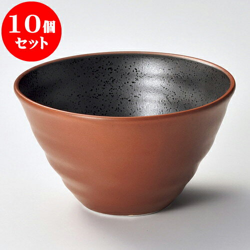 楽天せともの本舗10個セット 多用丼 朱仁王多用碗（小） [ 11.3 x 7.2cm ] | 多用丼 サラダ 麺類 スープ 食器 業務用 飲食店 カフェ うつわ 器 おしゃれ かわいい お洒落 可愛い ギフト プレゼント 引き出物 内祝い 結婚祝い 誕生日 贈り物 贈答品 おすすめ 食器セット