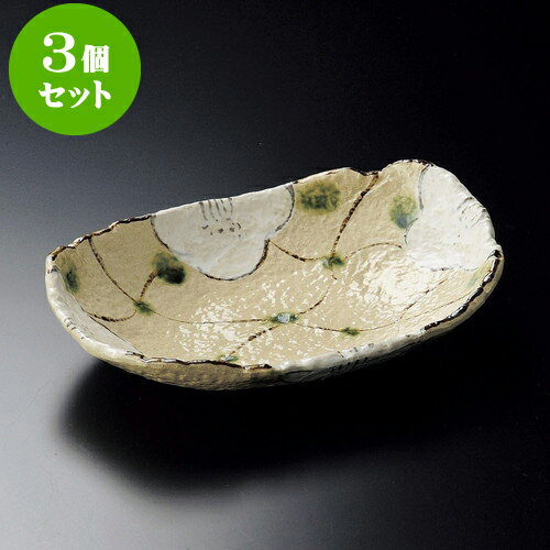 3個セット大鉢 山茶花楕円鉢 [ 22 x 15