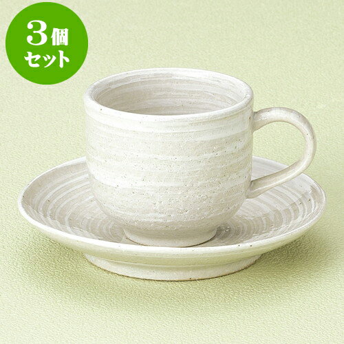 3個セット コーヒー 若草コーヒー碗皿（信楽焼） [ 10.3 x 7.5 x 6.7cm 170cc ・ 13.8 x 2.5cm ] | 人..