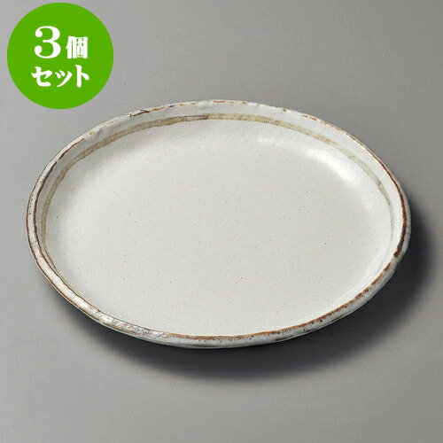 3個セット丸皿 志野ライン9.0丸皿 [ 27 x 2.7cm ] | 大きい お皿 大皿 盛り皿 盛皿 人気 おすすめ パスタ皿 パーティー 食器 業務用 飲食店 カフェ うつわ 器 ギフト プレゼント誕生日 贈り物 贈答品 おしゃれ かわいい 食器セット(3)