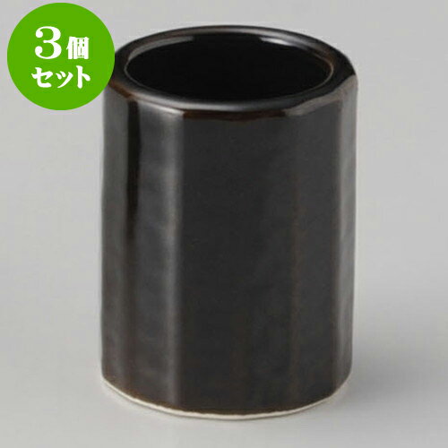 3個セット卓上カスターセット 天目楊枝入 [ 4 x 4 x 5cm ] | カスターセット 調味料入 卓上 薬味入 調..