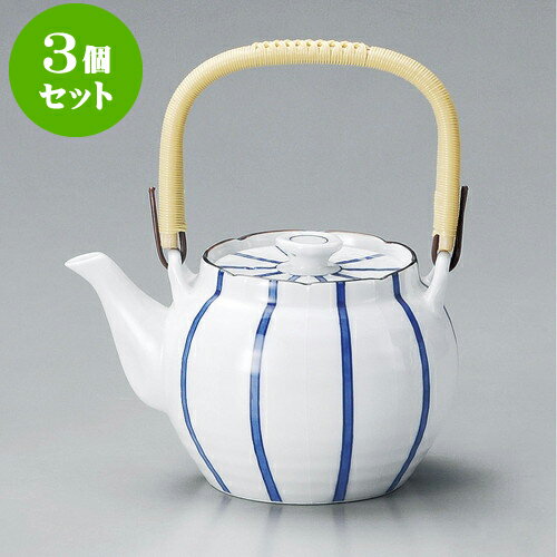 3個セット土瓶 一珍十草10号土瓶（有田焼） [ 17 x 14cm 1,800cc ] | ポット 急須 土瓶 お茶 大きい 一服 まったり 人気 おすすめ 食器 業務用 飲食店 カフェ うつわ 器 おしゃれ かわいい ギフト プレゼント 引き出物 誕生日 贈り物 贈答品 食器セット