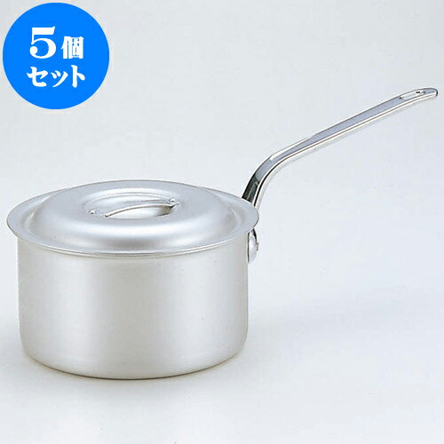 5個セット 厨房用品 マイスターアルミ深型片手鍋（アルマイト仕上げ） [ 30cm ・ 30 x 17cm 12L ] | 人気 おすすめ 食器 洋食器 業務用 飲食店 カフェ うつわ 器 おしゃれ かわいい ギフト プレゼント 誕生日 贈答品 食器セット 食器セット