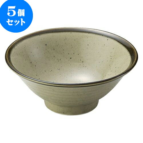 5個セット 和陶オープン 新益子風 6.5そば丼 [ 19.8 x 8cm ] | 人気 おすすめ 食器 洋食器 業務用 飲食店 カフェ うつわ 器 おしゃれ かわいい ギフト プレゼント 誕生日 贈答品 食器セット 食器セット