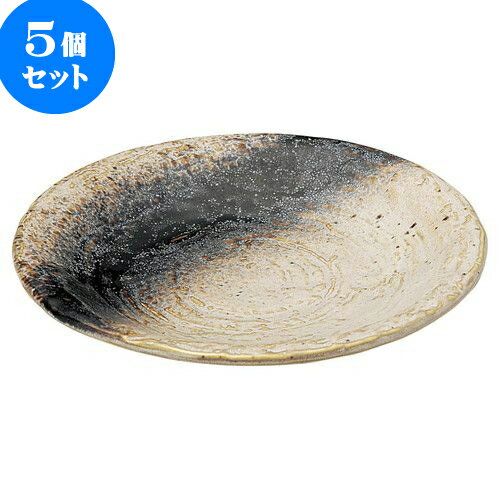 5個セット 和陶オープン 銀河 石目6.0皿 [ 19.7 x 3cm ] | 人気 おすすめ 食器 洋食器 業務用 飲食店 カフェ うつわ 器 おしゃれ かわいい ギフト プレゼント 誕生日 贈答品 食器セット 食器セット