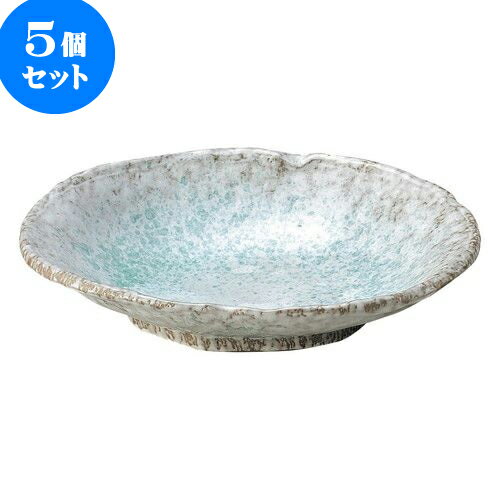 5個セット 和陶オープン 青釉 9号小判深鉢 [ 27 x 22 x 6cm ] | 人気 おすすめ 食器 洋食器 業務用 飲食店 カフェ うつわ 器 おしゃれ かわいい ギフト プレゼント 誕生日 贈答品 食器セット 食器セット