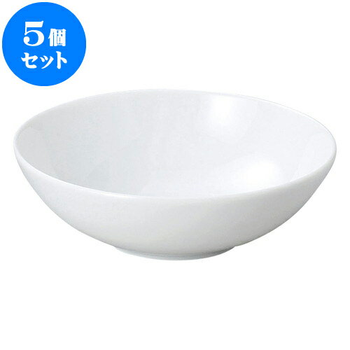 5個セット 洋陶オープン シャープ&モダン 白 17洋風ボールM [ 17 x 5.5cm ] | 人気 おすすめ 食器 洋食器 業務用 飲食店 カフェ うつわ 器 おしゃれ かわいい ギフト プレゼント 誕生日 贈答品 食器セット 食器セット