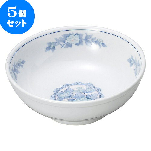 5個セット 中華オープン 三色牡丹 8.0玉丼 [ 25.5 x 10cm ] | 人気 おすすめ 食器 洋食器 業務用 飲食店 カフェ うつわ 器 おしゃれ かわいい ギフト プレゼント 誕生日 贈答品 食器セット 食器セット