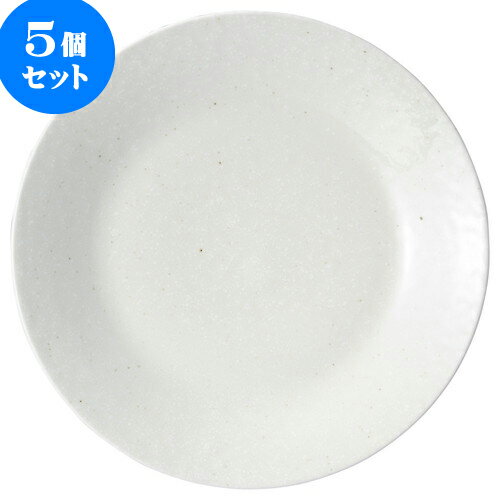 5個セット 中華オープン 白粉引 8.5皿 [ 26.3 x 3.2cm ] | 人気 おすすめ 食器 洋食器 業務用 飲食店 カフェ うつわ 器 おしゃれ かわいい ギフト プレゼント 誕生日 贈答品 食器セット 食器セット