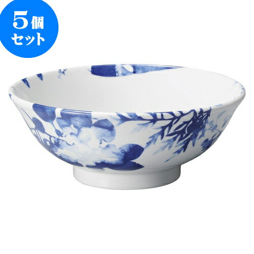 5個セット 中華オープン フローラル 反り高台6.8丼 [ 20.7 x 8cm ] | 丼 丼ぶり どんぶり ラーメン チャーハン 人気 おすすめ 食器 中華 飯店 中華食器 業務用 飲食店 カフェ うつわ 器 おしゃれ かわいい ギフト プレゼント 引き出物 誕生日 贈り物 贈答品 食器セット