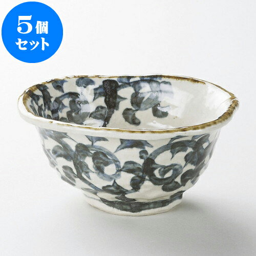 5個セット 多用丼 タコ唐草変形5.5丼 [ 19 x 18.5 x 9cm 820cc ] | お好み丼 丼ぶり カフェ丼 鉢 ラーメン そば うどん ボウル 食器 業務用 飲食店 カフェ うつわ 器 おしゃれ かわいい ギフト プレゼント 誕生日 贈り物 贈答品 食器セット