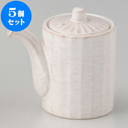 5個セット 卓上カスターセット 粉引汁次（小） [ 7.6 x 7.6 x 9.2cm 250cc ] | カスターセット 調味料..