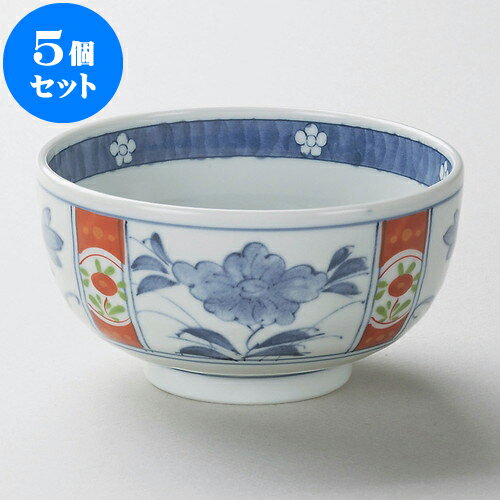 5個セット 多用丼 錦間取花どんぶり [ 16 x 8.5cm ] | お好み丼 丼ぶり カフェ丼 鉢 ラーメン そば うどん ボウル 食器 業務用 飲食店 カフェ うつわ 器 おしゃれ かわいい ギフト プレゼント 誕生日 贈り物 贈答品 食器セット