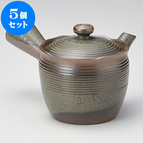 5個セット 急須 万古急須1.5花風匠（カゴ網付）（萬古焼）310cc ] | ポット 急須 きゅうす 土瓶 お茶 一服 まったり 人気 おすすめ 食器 業務用 飲食店 カフェ うつわ 器 おしゃれ かわいい ギフト プレゼント 引き出物 誕生日 贈り物 贈答品 食器セット