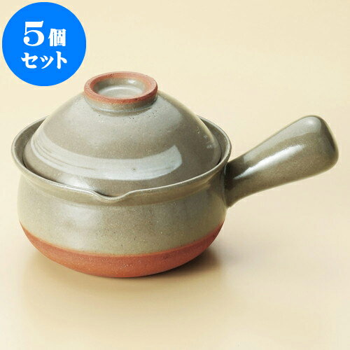 5個セット 行平 京風白刷毛目碗付行平（萬古焼） [ 21 x 15 x 12cm 身8cm ] | 人気 おすすめ 食器 洋食器 業務用 飲食店 カフェ うつわ 器 おしゃれ かわいい ギフト プレゼント 誕生日 贈答品 食器セット 食器セット