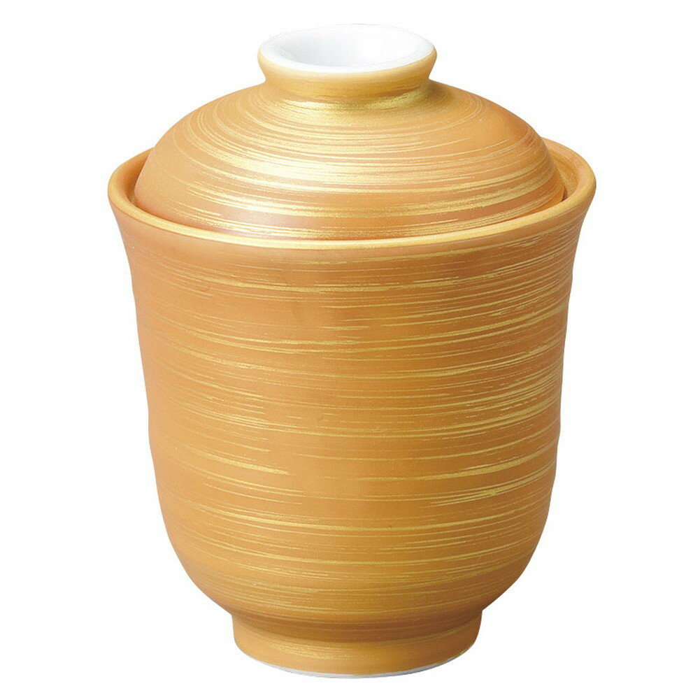 茶金彩小吸碗 [ 6.9 x 9cm・120cc ] | 茶碗蒸し ちゃわんむし 蒸し器 寿司屋 碗 むし碗 食器 業務用 飲..