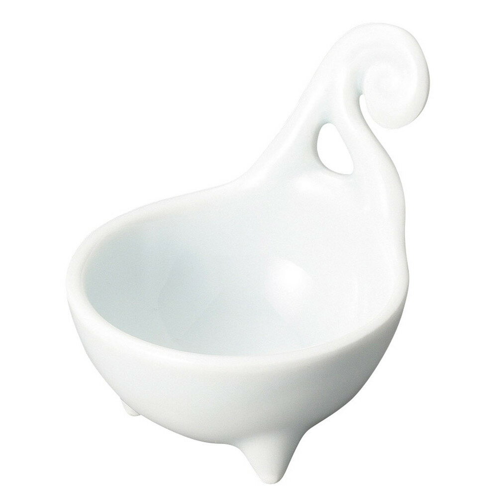 青白磁ビワ型手付珍味 [ 6 x 3 x 6.5cm 66g ] | 珍味 小付け 小鉢 小皿 お漬物 薬味入れ おすすめ 人気..