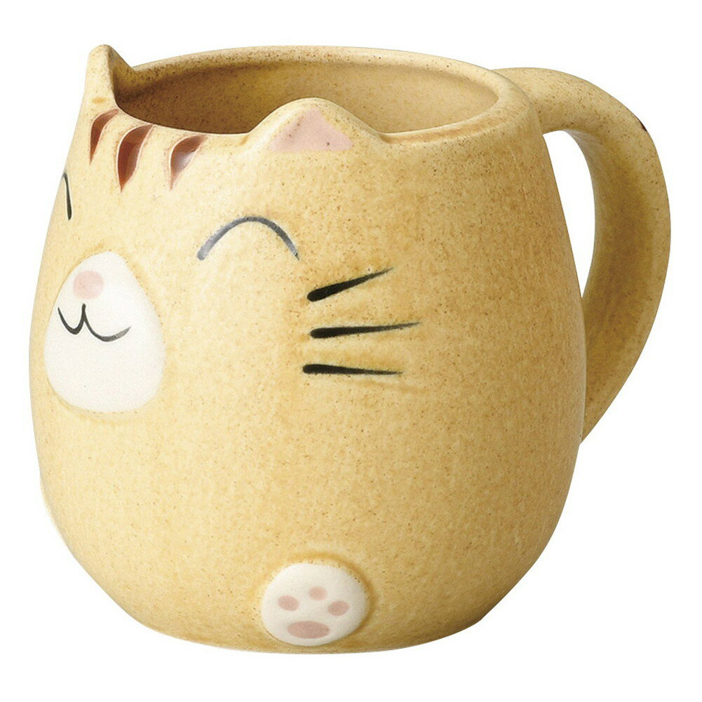 マット黄福猫マグ [ 11 x 8 x 8.8cm・310cc ] [ マグカップ ] | マグ マグカップ コーヒー 紅茶 ティー 人気 おすすめ 食器 洋食器 業務用 飲食店 カフェ うつわ 器 おしゃれ かわいい ギフト プレゼント 引き出物 誕生日 贈り物 贈答品