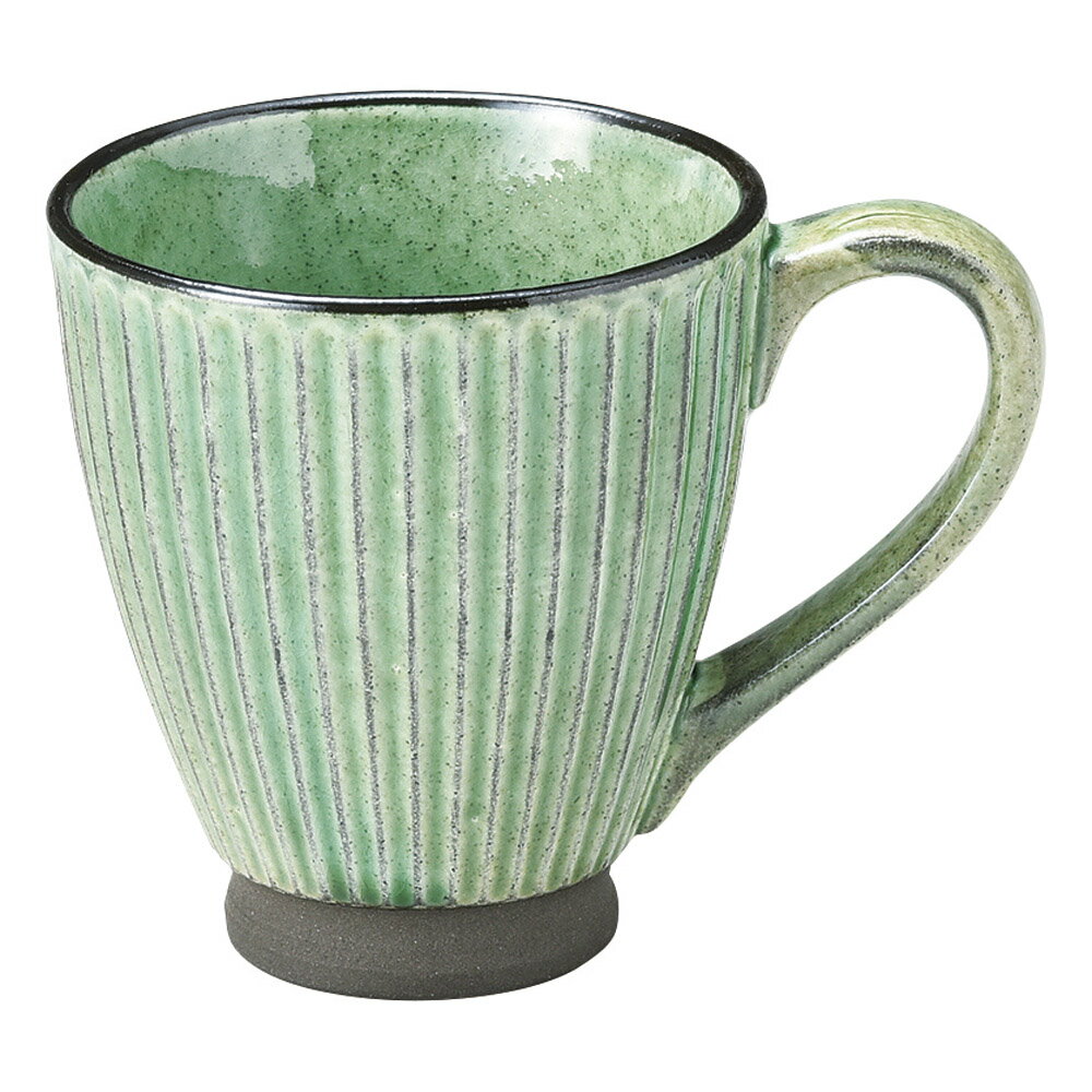 黒土化粧しのぎ マグ(グリーン) [ 8.7 x 9.3cm・250cc 240g ] [ マグカップ ] | マグ マグカップ コーヒー 紅茶 ティー 人気 おすすめ 食器 洋食器 業務用 飲食店 カフェ うつわ 器 おしゃれ かわいい ギフト プレゼント 引き出物 誕生日 贈り物 贈答品