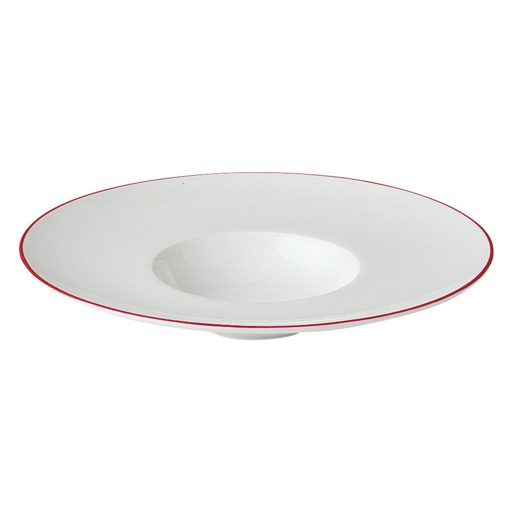Fine Bone China(CN) stage RED RED22cm平型スープ [ 21.8 x 21.8 x 4.4cm 370g ] [ スープ皿 ] | スープボウル スープ碗 汁椀 スープマグ 人気 おすすめ 食器 洋食器 カフェ おしゃれ かわいい ギフト プレゼント 引き出物 誕生日 贈り物 贈答品