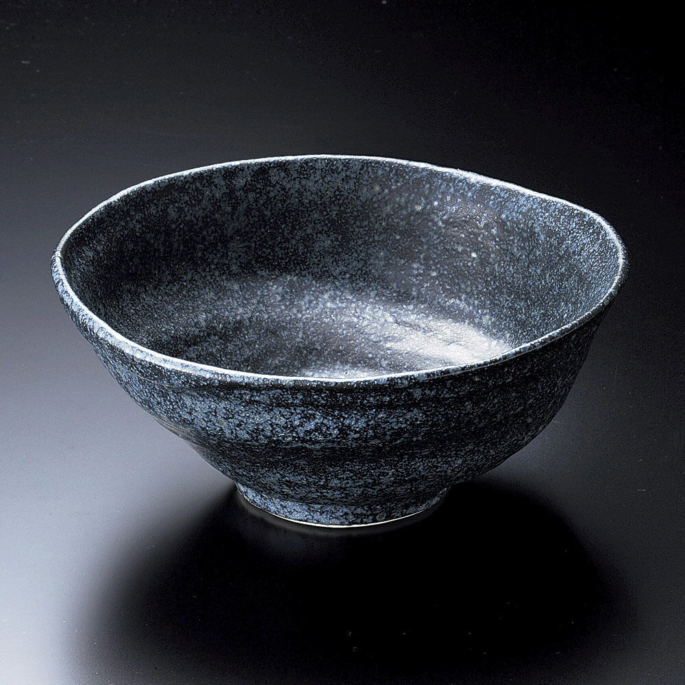 大鉢 黒銀手造風大鉢 [ 22 x 21 x 9cm ] |