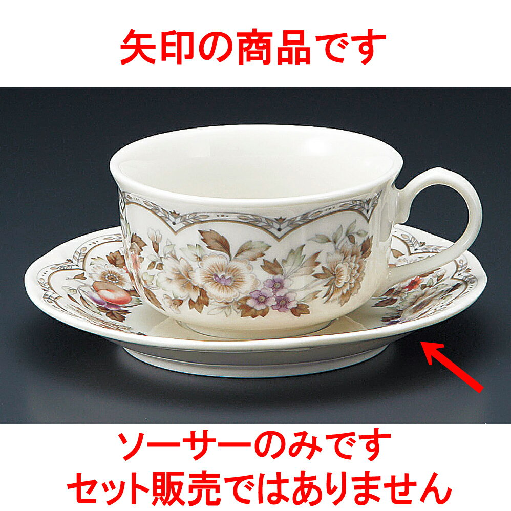 コーヒー フルーツNB紅茶受皿 [ 14.2 x 2cm ] 【料亭 旅館 和食器 飲食店 業務用】