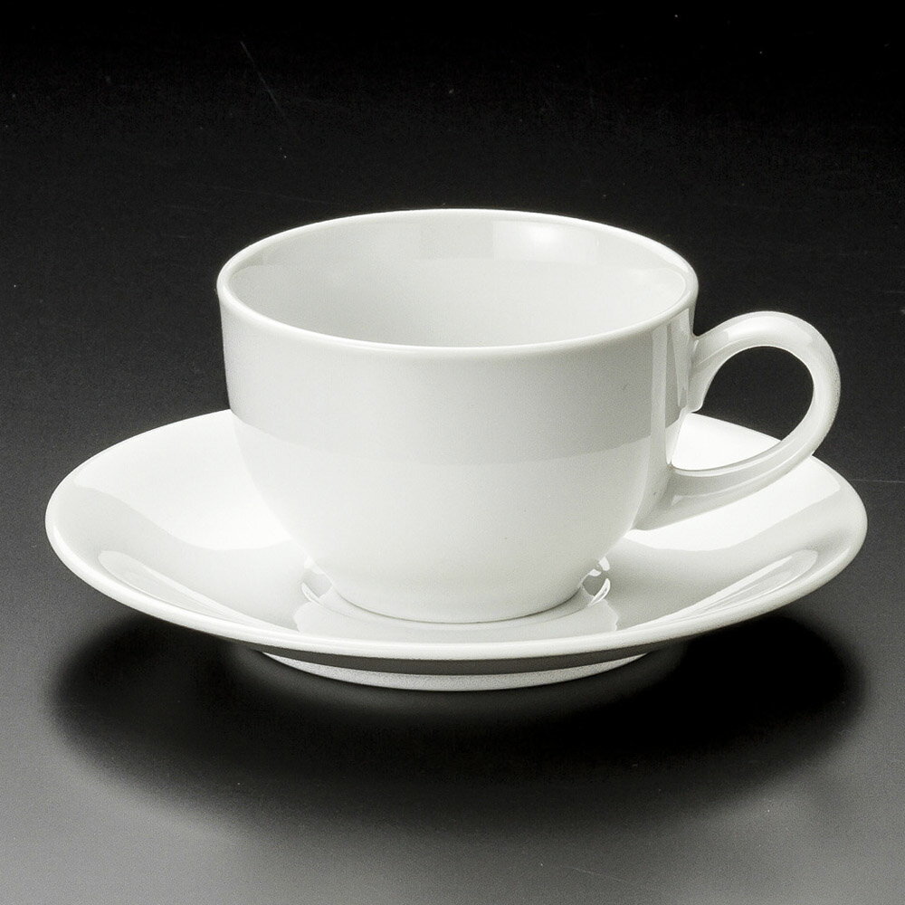 コーヒー MKW兼用碗皿 [ 8.5 x 5.7cm 180cc ・ 14.7 x 1.9cm ] 【料亭 旅館 和食器 飲食店 業務用】