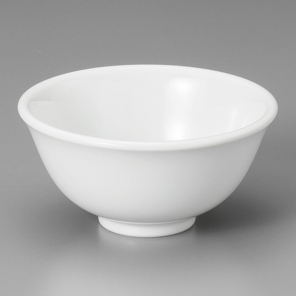 中華食器 白厚口3.4スープ碗 [ 10.7 x 5