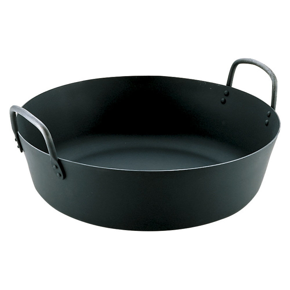 厨房用品 鉄揚げ鍋 [ 36cm 8.2L ] 【料亭 旅館 和食器 飲食店 業務用】
