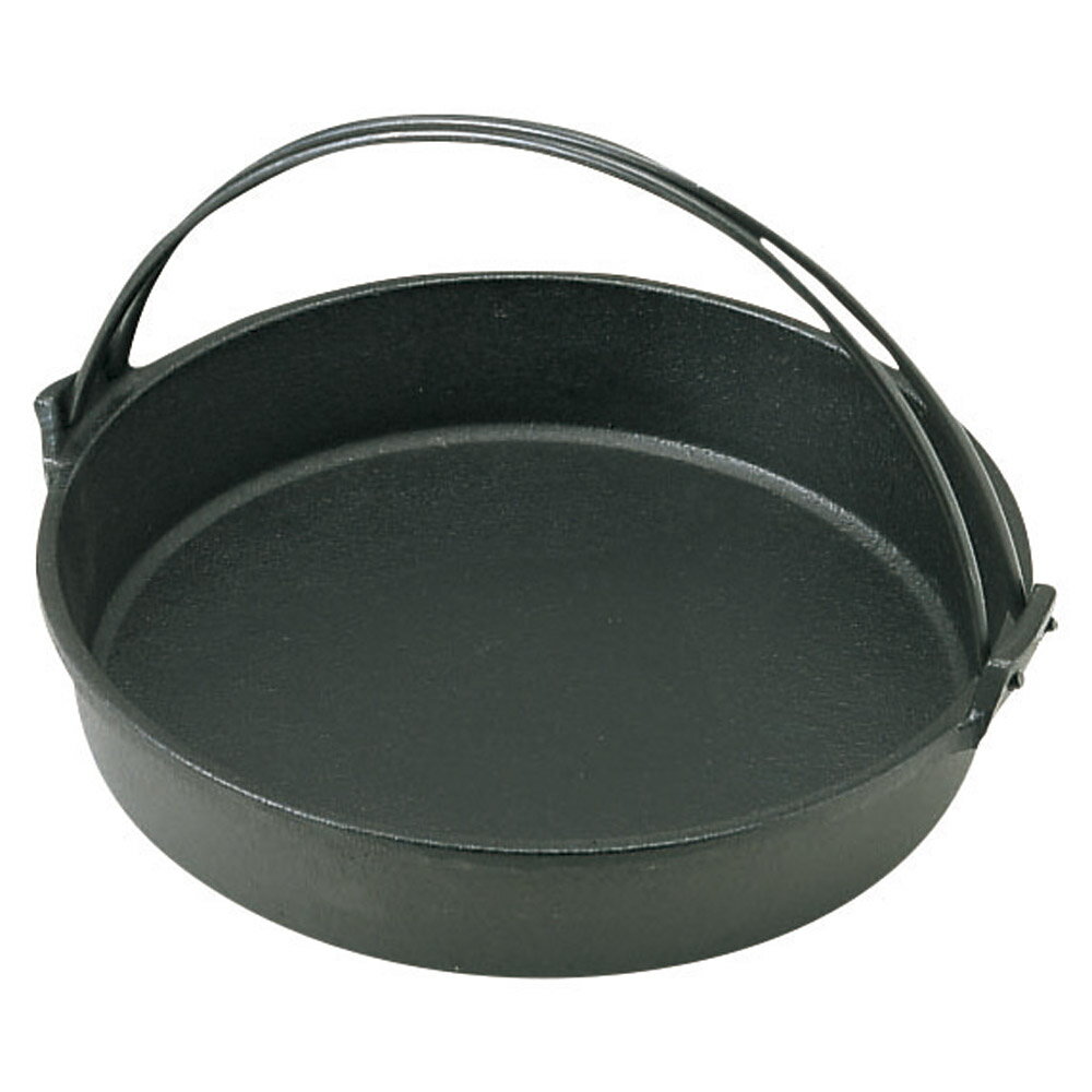 厨房用品 鉄吊付すきやき鍋 [ 24cm ] 【料亭 旅館 和食器 飲食店 業務用】