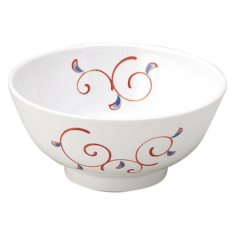 和陶オープン 赤絵唐草 京茶碗 [ 11.5 x 5.4cm ] 【料亭 旅館 和食器 飲食店 業務用】
