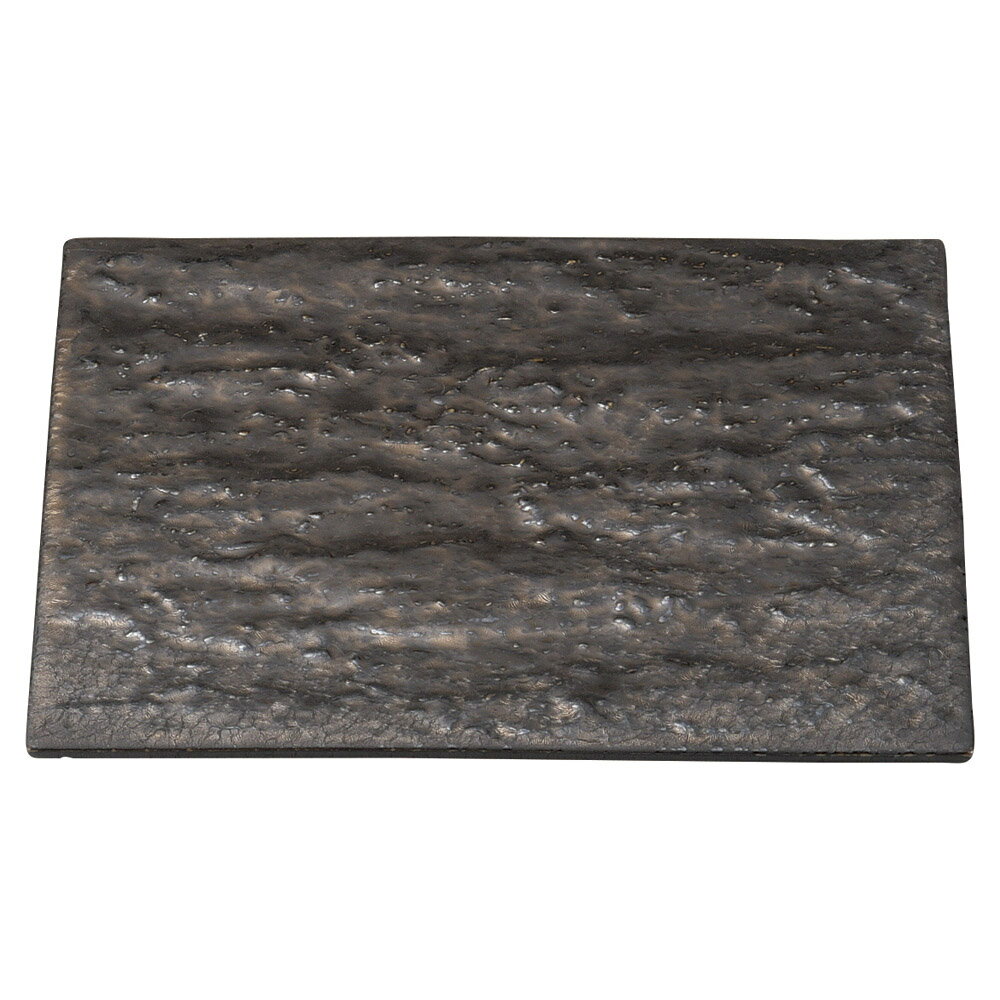 和陶オープン 岩肌シリーズ 正角20cm皿（金結晶） [ 20.5 x 20.5 x 1.2cm ] | 角 角皿 スクエア 食器 業務用 飲食店 カフェ うつわ 器 おしゃれ かわいい ギフト プレゼント 引き出物 内祝い 結婚祝い 誕生日 贈り物 贈答品 おすすめ