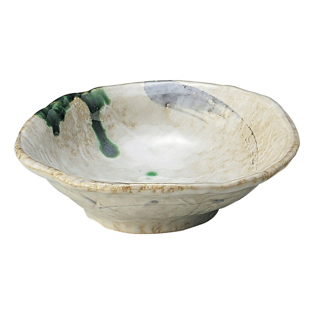 Other - 和陶オープン 織部流線 6号中鉢 [ 17 x 5.3cm ] 【料亭 旅館 和食器 飲食店 業務用】