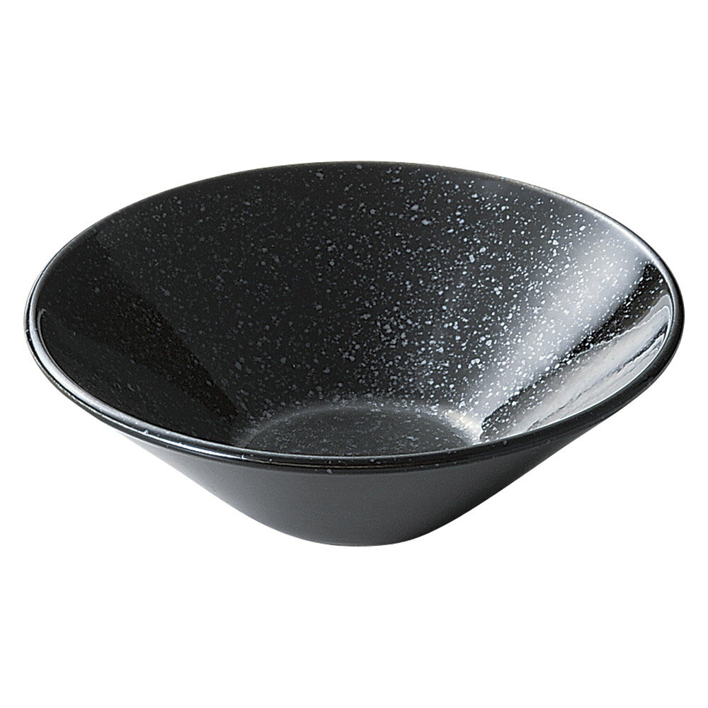 洋陶オープン ボールアラカルトブラック 浅ボール14cm [ 14.2 x 4.7cm ] 【料亭 旅館 和食器 飲食店 業務用】