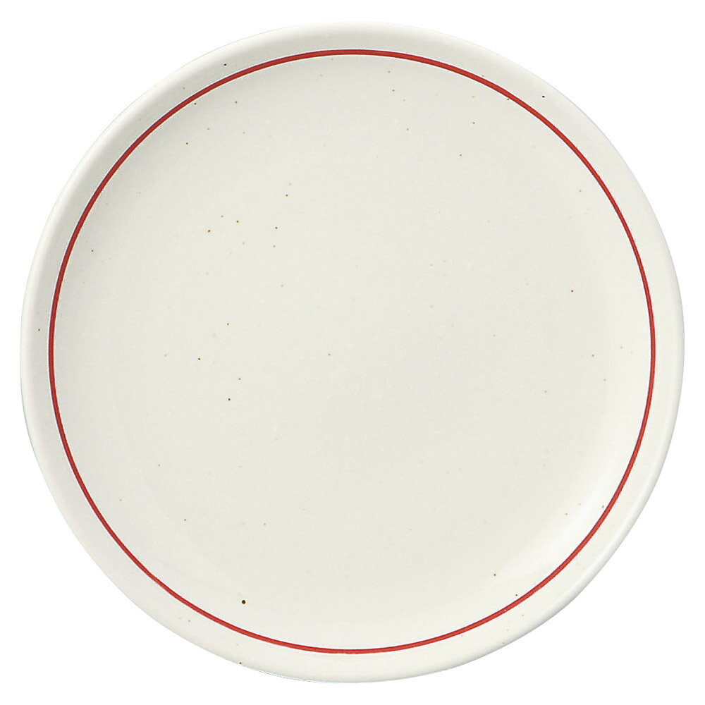 中華オープン 白虎 8吋丸皿 [ 21 x 2.4cm ] 【料亭 旅館 和食器 飲食店 業務用】
