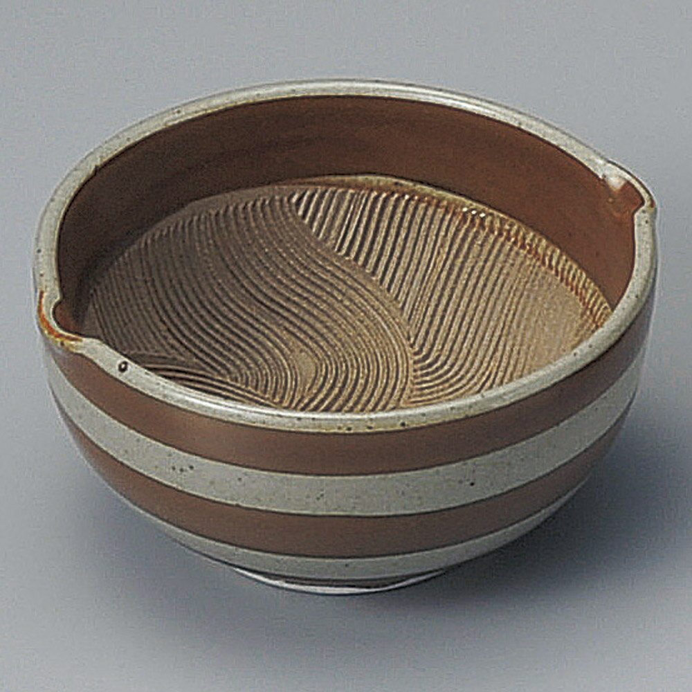 小鉢 柿釉ボーダー波紋3.5小鉢 [ 11.2 x 10.5 x 5.5cm ] | 小鉢 小 小さい 鉢 ボウル 万能 人気 おすすめ 食器 業務用 飲食店 カフェ うつわ 器 おしゃれ かわいい ギフト プレゼント内祝い 結婚祝い 誕生日 贈り物 贈答品