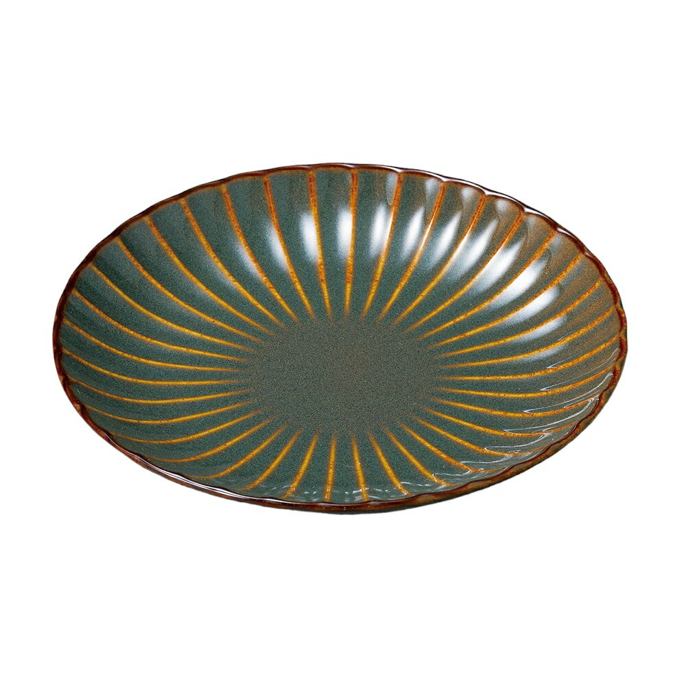 中皿 かすみ 山藍16.5cm丸皿 [16.4×2.4cm] | SNS インスタ映え おしゃれ かわいい かっこいい カフェ 和カフェ おうちカフェ 器 食器 業務用 贈答 プレゼント ギフト シンプル モダン お祝い セット