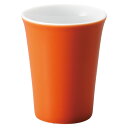 フリーカップ ナポリキャロットパーシモン スリムフリーカップ [7.1×9cm・170cc] | 洋食器 かわいい おしゃれ カフェ オレンジ