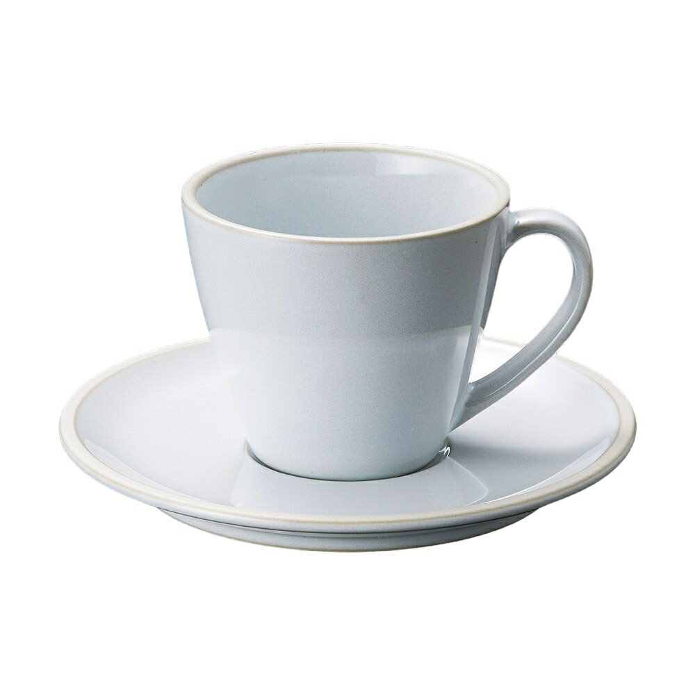 カップ＆ソーサー ルストマイルドホワイトコーヒー碗皿 [碗:8.5×7.3cm・210cc 皿:15.5×1.7cm] | 洋食器 シンプル おしゃれ カフェ 白