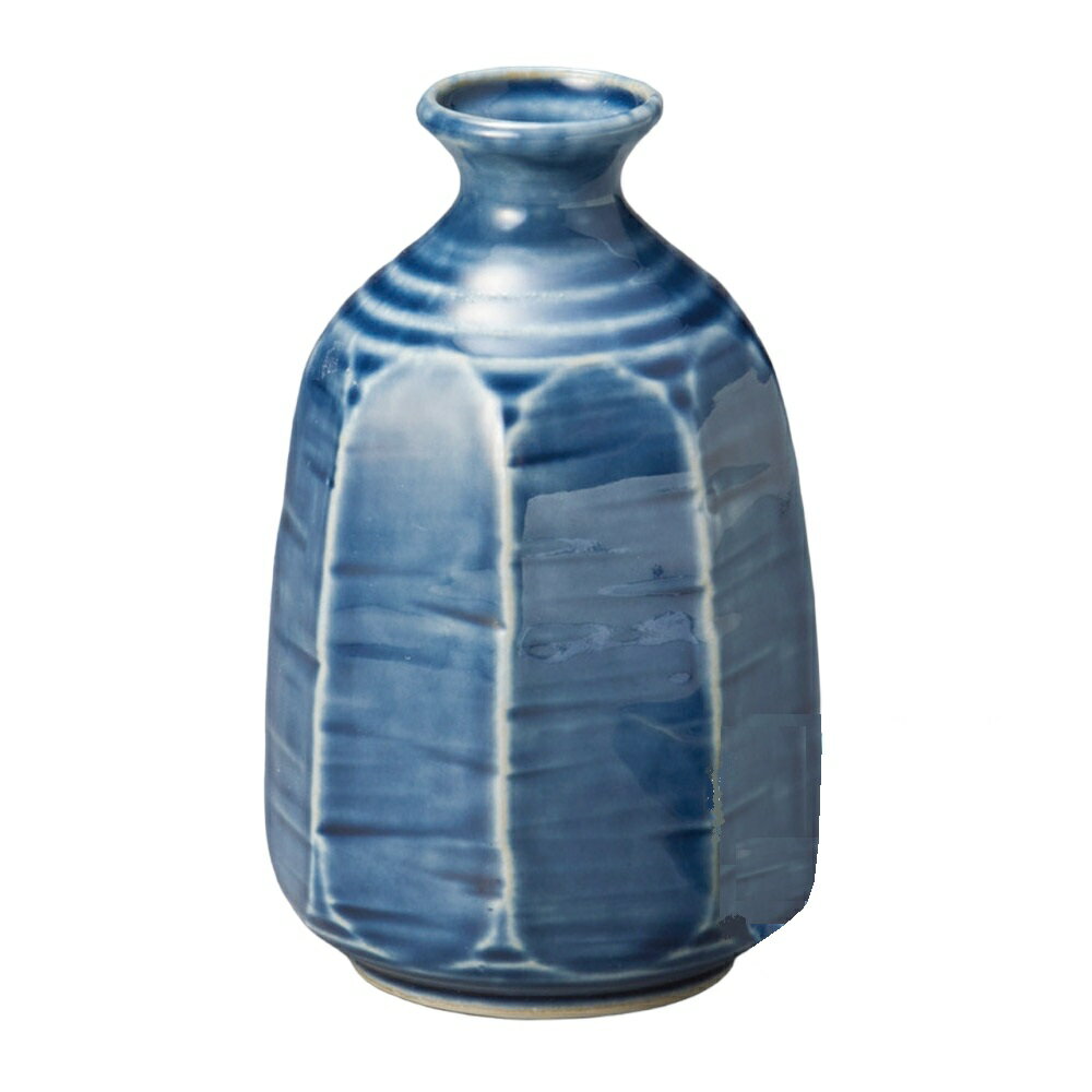 徳利 八角藍色大徳利 [8×7.5×13cm・320cc] | プレゼント ギフト おしゃれ かわいい セット シンプル モダン 酒 ワイン 焼酎 ビール ひれ酒 ヒレ酒 酎ハイ 冷酒 熱燗 冷酒器 徳利 ぐい?み おちょこ 父の日