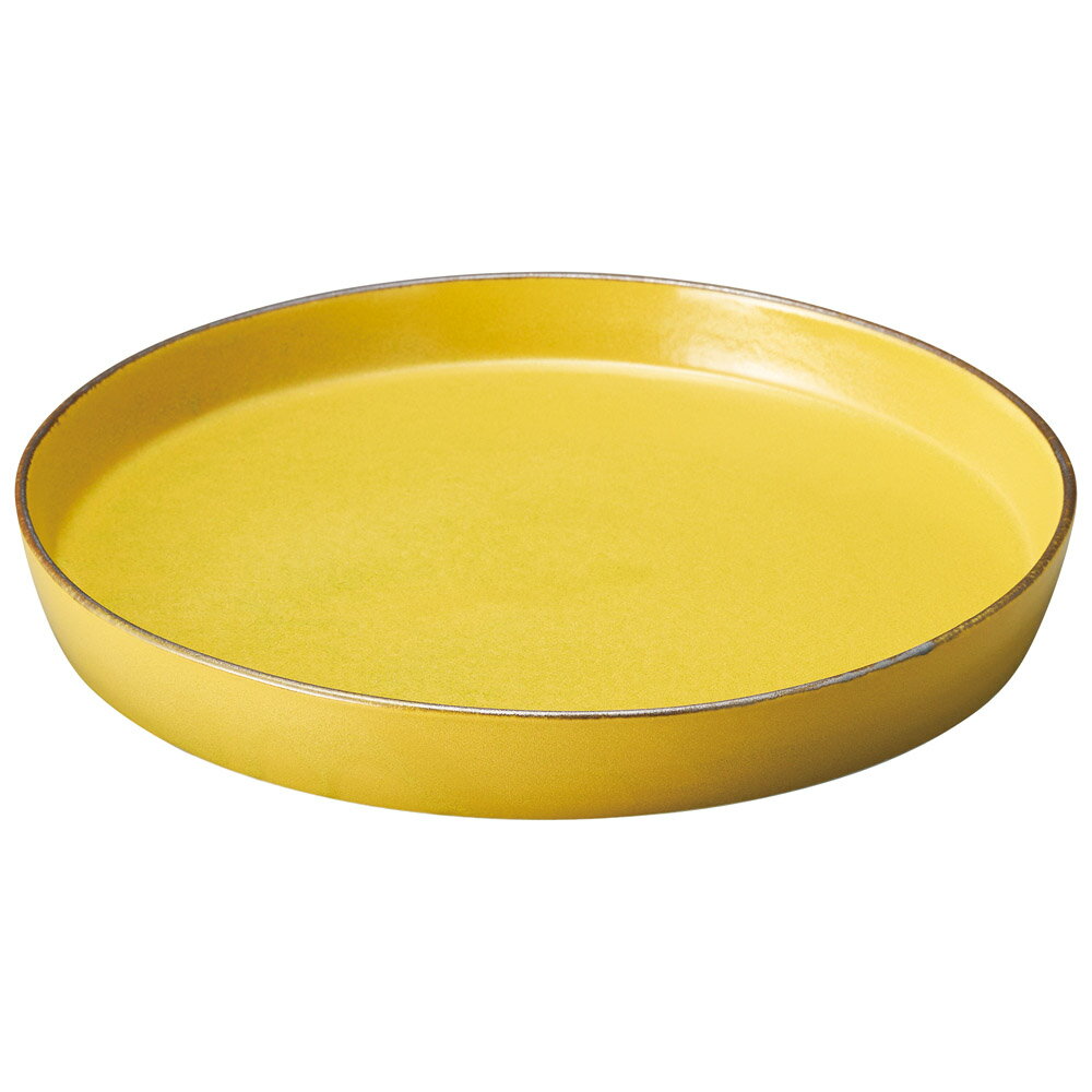 大皿・大鉢 ベジ 切立大皿（マスタード） [25×3.2cm] | SNS インスタ映え おしゃれ かっこいい カフェ おうちカフェ 洋食器 業務用 贈答 プレゼント ギフト シンプル モダン お祝い セット 切立皿