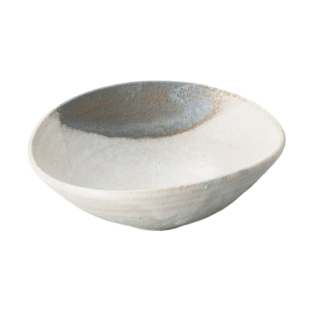 中鉢 灰釉粉引5.6楕円鉢 [17×15.5×6cm] | SNS インスタ映え おしゃれ かわいい かっこいい カフェ 和カフェ おうちカフェ 器 食器 業務用 贈答 プレゼント ギフト シンプル モダン お祝い セット