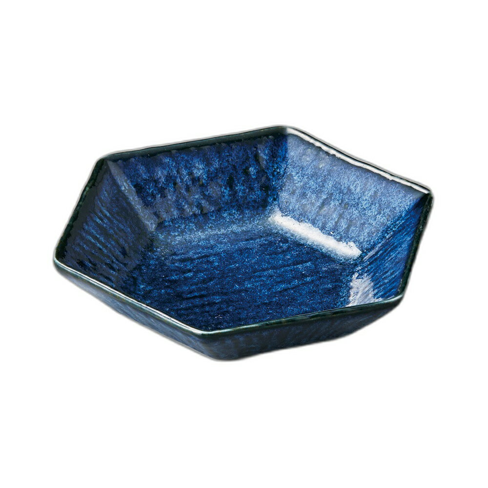 窯変紺六角鉢[18.5x16.5x4cm]|ボウル 鉢 サラダボウル スープボウル 深皿 食器 和食器 おしゃれ ギフト プレゼント 自宅用 贈り物